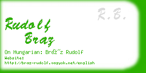 rudolf braz business card